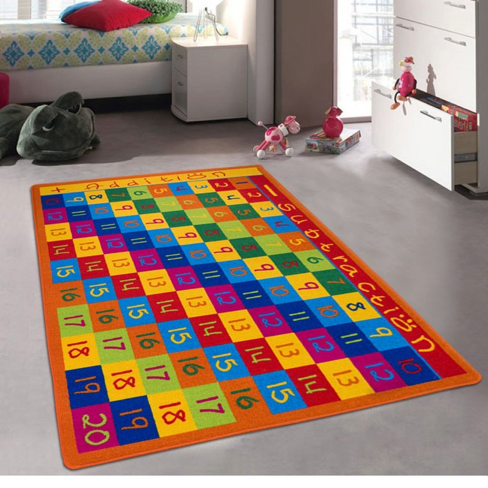 Champion Rugs CR'S 8FTX11FT Kids Educational/Playtime Rug 7FT.4INX10FT.4IN Please Check All Pictures (Numbers Chart)