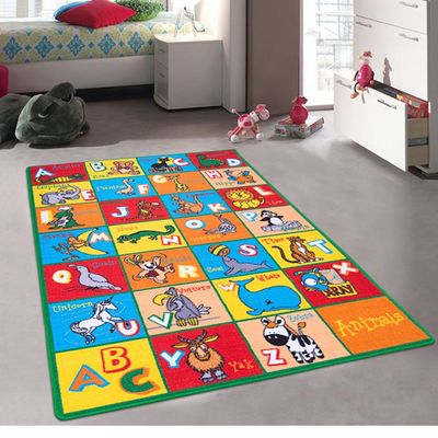 CR'S 8FTX11FT KIDS EDUCATIONAL/PLAYTIME RUG 7FT.4INX10FT.4IN PLEASE CHECK ALL PICTURES (ALPHABET ANIMALS)