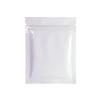 QQ Studio 100x Premium Smell Proof Food Safe Double-Sided Color Mylar Foil Flat Heat Sealable Sample QuickQlick Zipper Seal Bag 7.5x10cm (3x4") (White) view 1