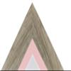 FRAMES BY POST Hygge Picture, Photo and Poster Frame, Plastic Glass, Grey Ash with Pink Mount, A2 Image Size A3 view 2