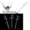 200 Pcs Clear Cool Shape Disposable Plastic Fruit/Dessert/Cocktail Picks view 2