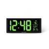 AcuRite 75155M 14.5" Large Green LED Digital Clock Inch, Green view 1