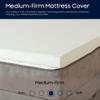 Spring Coil 2-Inch High Density Foam Topper,Adds Comfort to Mattress, Queen Size, Off White view 3