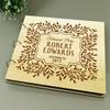 Personalized Retirement Party Wood Engraved Guest Book, Photo Album Custom Scrapbook view 3
