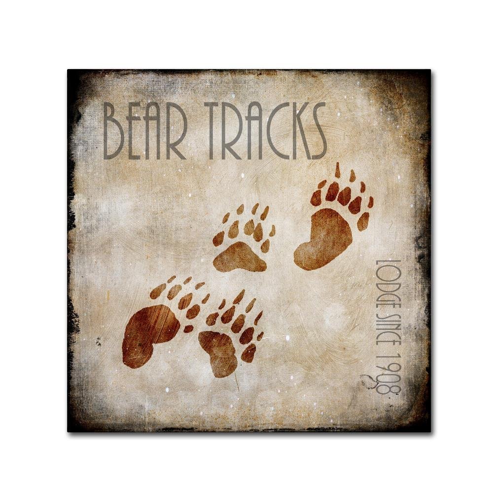 Trademark Fine Art Moose Lodge 2 - Bear Tracks by LightBoxJournal, 18x18-Inch-Inch