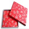 Handmade Recycled Paper Book - Journal, wedding guest book, scrapbook, photo album - 9x7 Inches (Red Silver) view 3