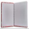 Handmade Recycled Paper Book - Journal, wedding guest book, scrapbook, photo album - 9x7 Inches (Red Silver) view 4