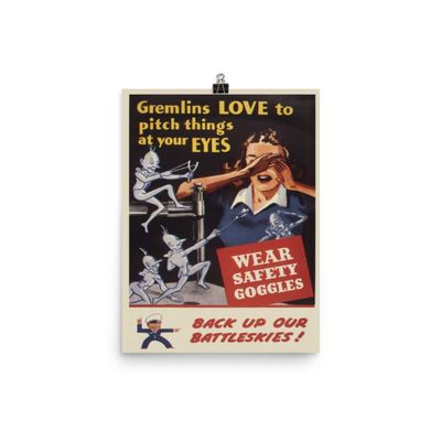 Vintage Poster - Workplace Safety 0543 - Enhanced Matte Paper Poster (12x16)