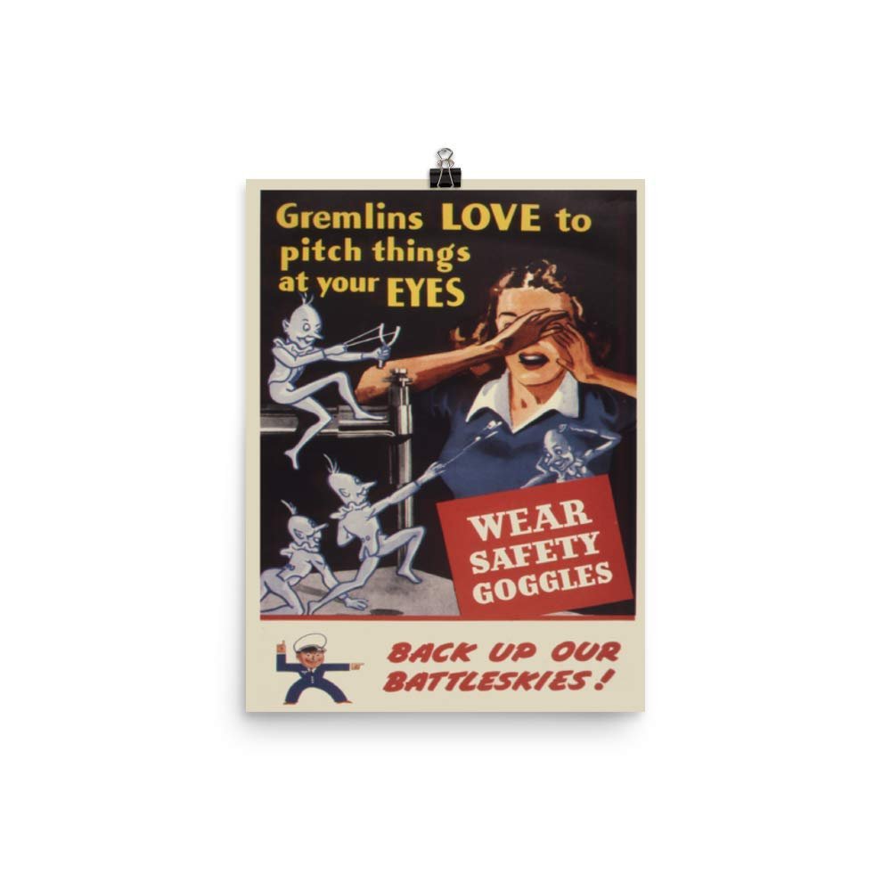 Vintage Poster - Workplace Safety 0543 - Enhanced Matte Paper Poster (12x16)