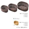 Banyo 91-157C Resin Amenity Basket, Oval, Small, Dark Brown view 2