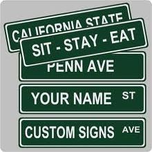 Custom Street Sign 4"x18" Aluminum Gift (one Side Reflective)