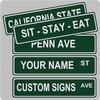 Custom Street Sign 4"x18" Aluminum Gift (one Side Reflective) view 1