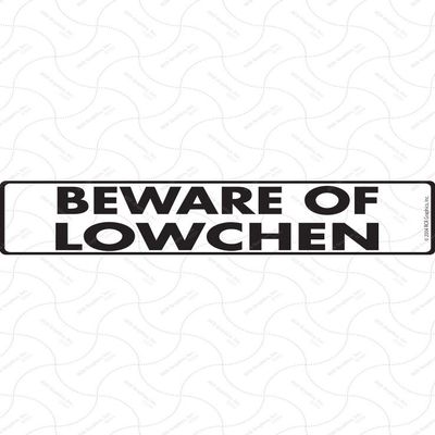 Beware of Lowchen Sign - Warning Lowchen Sign (12" x 3") - Heavy Duty Exterior Rust Free .040 Thick Aluminum Dog Sign with Weatherproof and UV Protection - Caution Lowchen On Guard Yard Sign - 12" x 3"