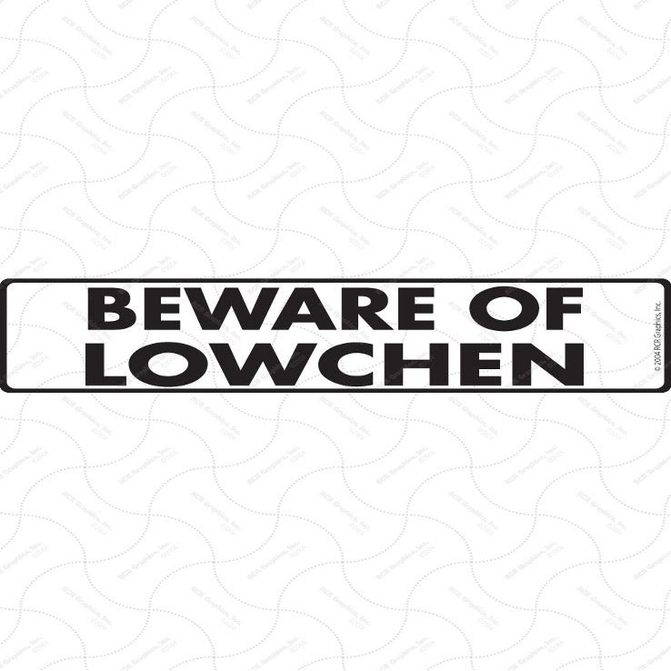 Beware of Lowchen Sign - Warning Lowchen Sign (12" x 3") - Heavy Duty Exterior Rust Free .040 Thick Aluminum Dog Sign with Weatherproof and UV Protection - Caution Lowchen On Guard Yard Sign - 12" x 3"
