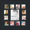 ArtToFrames Collage Photo Frame Double Mat with 1-8x10 and 12-4x4 Openings and Satin Black Frame view 1