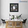 ArtToFrames Collage Photo Frame Double Mat with 1-8x10 and 12-4x4 Openings and Satin Black Frame view 2