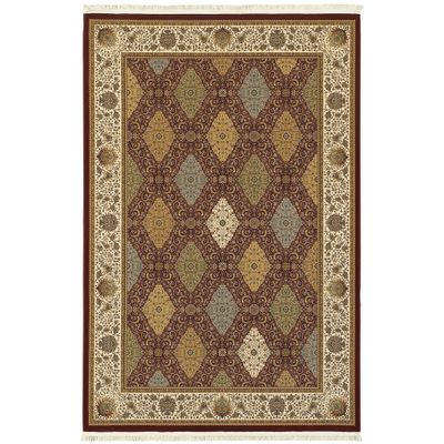 Oriental Weavers Masterpiece Area Rug - 530M2-5'3" x 7'6" - in Red/Multi - Vintage Inspired, Stain Resistant, Family and Pet Friendly, Bedroom, Office Rug