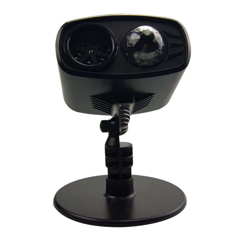 JIAN YA NA LED Projector Light, 2 in 1 Latest Spider Pattern LED Water Wave Waterproof Moving Projector Auto-Timer Landscape Stage Light for Indoor Outdoor Decoration, with Indoor Base & Ground Stake