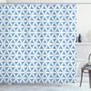 Ambesonne Abstract Shower Curtain, Flower of Life Traditional Alchemy Disc Cosmos Pattern, Cloth Fabric Bathroom Decor Set with Hooks, 69" W x 70" L, Pale White view 1