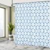 Ambesonne Abstract Shower Curtain, Flower of Life Traditional Alchemy Disc Cosmos Pattern, Cloth Fabric Bathroom Decor Set with Hooks, 69" W x 70" L, Pale White view 4