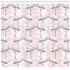 Ambesonne Romantic Shower Curtain, Flamingos Shaping Hearts Heads Love Animal Valentines Illustration, Cloth Fabric Bathroom Decor Set with Hooks, 69" W x 84" L, Pale Pink Grey view 2
