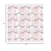 Ambesonne Romantic Shower Curtain, Flamingos Shaping Hearts Heads Love Animal Valentines Illustration, Cloth Fabric Bathroom Decor Set with Hooks, 69" W x 84" L, Pale Pink Grey view 3