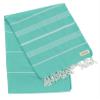 Bersuse Towels Anatolia XL Beach Blanket Throw Blanket Turkish Towel 100% Cotton Extra-Large Quick-Dry Lightweight Premium Peshtemal Towel - 61x82 Inches, Mint Green (Set of 3) view 4