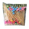 200 Pcs Disposable Bamboo Fruit Picks Cocktail Picks Party Supplies - Square view 1