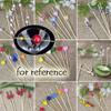 200 Pcs Disposable Bamboo Fruit Picks Cocktail Picks Party Supplies - Square view 2