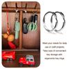 Key Ring/Key Chain, 50 Pack 1 inches Split Round Metal Silver Keyring for Home/Car/Outdoor/Arts/Lanyards/CraftsKeys Organization view 2