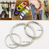 Key Ring/Key Chain, 50 Pack 1 inches Split Round Metal Silver Keyring for Home/Car/Outdoor/Arts/Lanyards/CraftsKeys Organization view 4