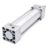Heschen Tie-Rod Pneumatic Air Cylinder, SC 32-100, 32mm Bore, 100mm Stroke, PT 1/8 Port, Double Acting, Adjustable Cushion, Self-Lubricating Actuator for Industrial & Woodworking view 4