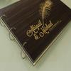 Wedding Wooden Unique Guest Book Personalized Rustic Wood Name Engraved Photo Albums view 4
