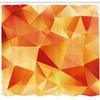 Ambesonne Abstract Shower Curtain, Abstract Art Style Geometric Theme Vector Illustration of Triangles Print, Cloth Fabric Bathroom Decor Set with Hooks, 69" W x 84" L, Orange and Yellow view 2
