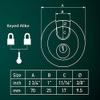 Same Keys for 2 Stainless Steel Disc Padlock 2-3/4", Self Storage disc Lock (2 Locks Keyed Alike)#7920 view 2