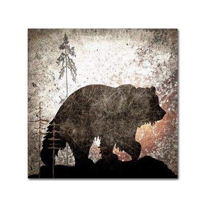 Trademark Fine Art Calling Bear by LightBoxJournal, 18x18-Inch-Inch