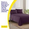 1500 Supreme Collection Twin XL Sheet Sets Purple- 3 Piece Bed Sheets and Pillowcase Set for Twin XL Mattress - Extra Soft, Elastic Corner Straps, Deep Pocket Sheets, Twin XL Purple view 2