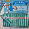 Personalized Blue It's a Boy Bubble Gum Cigar Box of 36 Cigars with Personalized Bands view 1