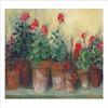 Buyartforless Kathleen's Geraniums by Carol Rowan 32x20 Floral Poster Art Print view 1