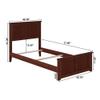 AFI, Madison Twin Foundation Bed with Matching Footboard, Walnut view 2