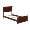 AFI, Madison Twin Foundation Bed with Matching Footboard, Walnut view 3