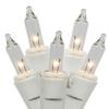 Everglow Mini Christmas Light Set - Clear - 6.1ft White Wire - 140ct view 1