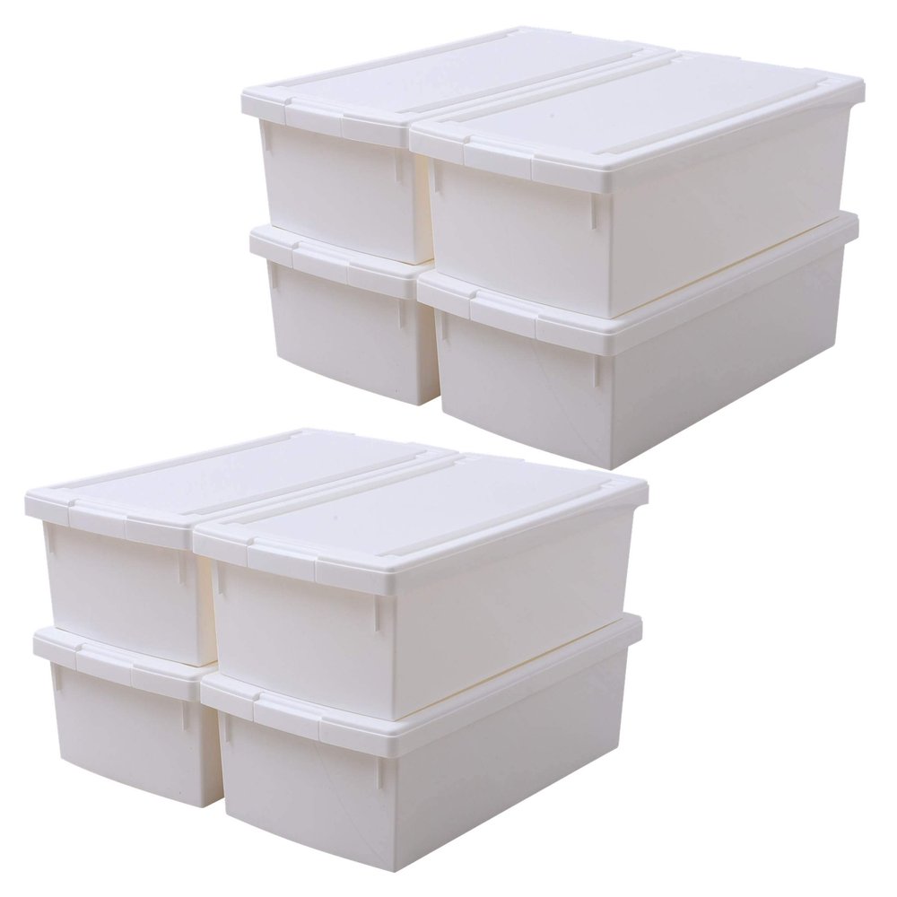  Green Pal GP-210098 Storage Case, Set of 8, Comic Books, Small Items, White
