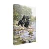 Wrapped Canvas Wall Art - The Macneil Studio 'Black Labradors' Wall Art for Living Room, Bedroom, or Office Dcor - 16x24 view 1