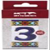 House numbers 3 inch. Handpainted house number tiles for signs, addresses and names. Address numbers for houses. House address numbers and letters. Design FLORES MINI 2,87" x 1,38" (NUMBER 3) view 2