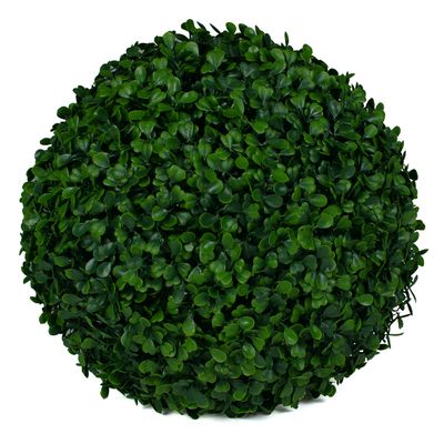 3rd Street Inn Medium Boxwood Topiary Ball - Artificial Plant Set - Indoor/Outdoor Wedding Party Decor - Faux Foliage Garden Sphere - Tree and Bush Substitute (11", 2 Pack)