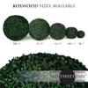 3rd Street Inn Medium Boxwood Topiary Ball - Artificial Plant Set - Indoor/Outdoor Wedding Party Decor - Faux Foliage Garden Sphere - Tree and Bush Substitute (11", 2 Pack) view 3