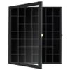 41 Shot Glass Display Case Holder Bar Collection Cabinet Wall Rack Shadow Box with Door Black view 3