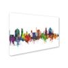 Trademark Fine Art Durham North Carolina Skyline II by Michael Tompsett, 16x24-Inch-Inch view 2