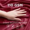 Empyrean Burgundy Red Extra Deep Pocket Fitted Sheet Full Size, Hotel Luxury Deep Pocket Full Size Fitted Sheet Only Easily Fits 18 to 24 Inch Mattress, Soft, Wrinkle-Free with Corner Straps view 2